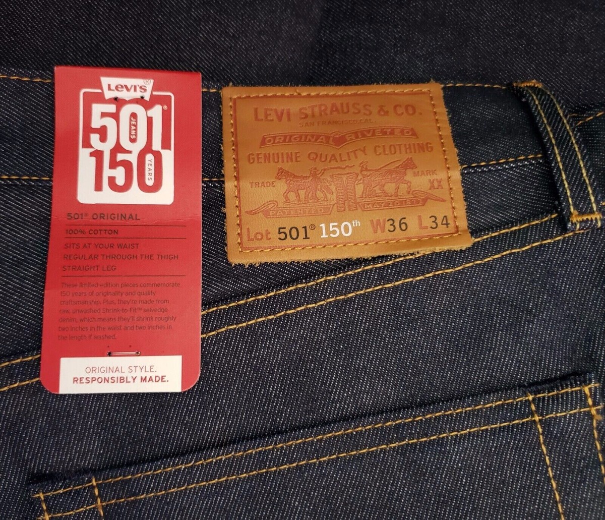 最終値下　Levi's 501 XX150周年HAND DRAWN W36L34 s-l1200.jpg