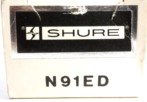 NOS Originale SHURE N91ED HI-TRACK Diamond Needle Stylus M91ED Pfanstiehl 761-DED - Foto 3 di 13