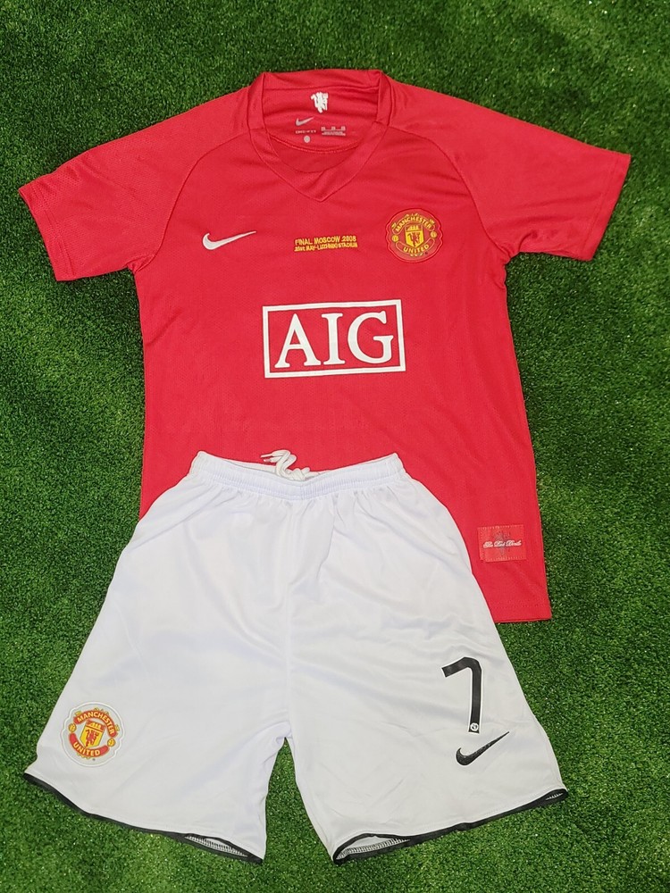 Cristiano Ronaldo Man Utd 2007-08 Retro Home Kit for Kids