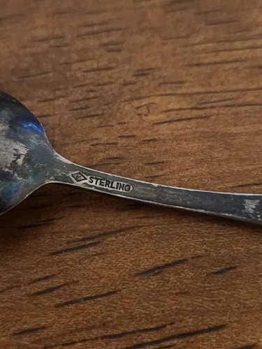 Sterling Silver Souvenir Spoon Royal Gorge Colorado Highest Bridge In The World - Picture 5 of 6