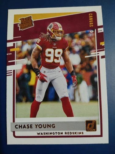 2020 Donruss Rated Rookie #316 Chase Young Canvas Washington Redskins RC