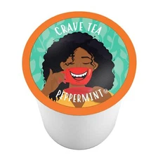 Crave Beverages Peppermint for Tea Pods,Compatible Keurig 2.0 KCup Brewers,100ct