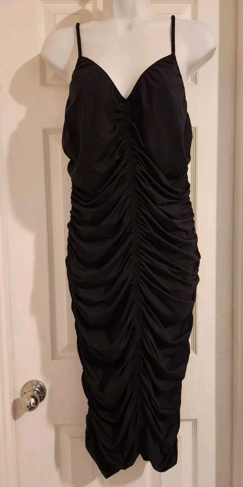 ALEXANDER WANG Vestito Slip Cami Increspato XL