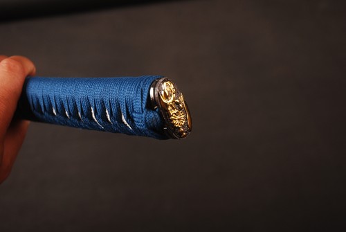 10''/26CM Tsuka Hourglass Type Handle Alloy Fittings for Japanese Samurai Katana - Picture 63 of 121