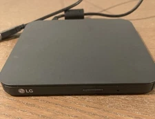 LG Ultra Slim Portable DVD Writer USB SP80NB80 - PC/MAC COMPATIBLE Tested 