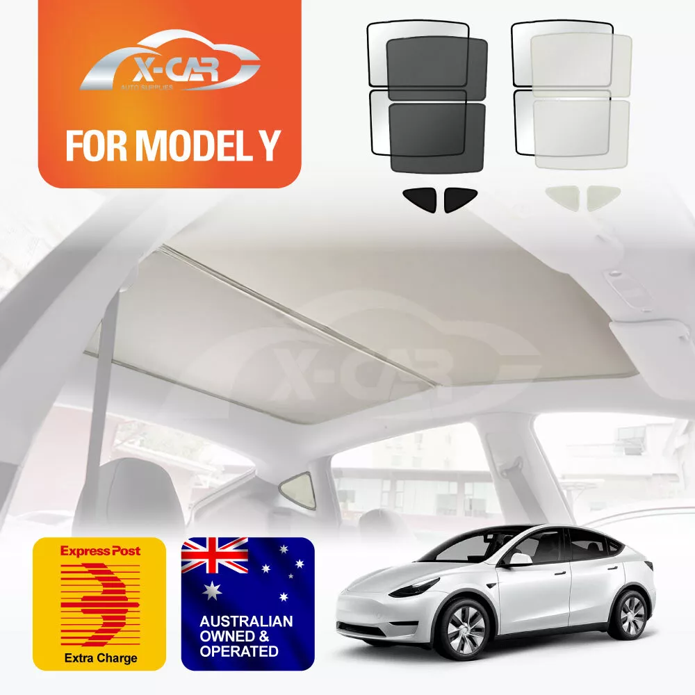 Tesla Model Y Glass Sun Roof Shade Sunroof Window UV Film Blind Sunshade  Mesh