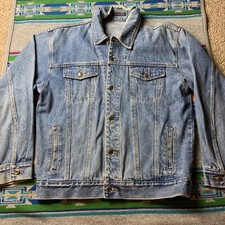 Pendleton Vintage Unlined Denim Jean Cotton Jacket Size Medium