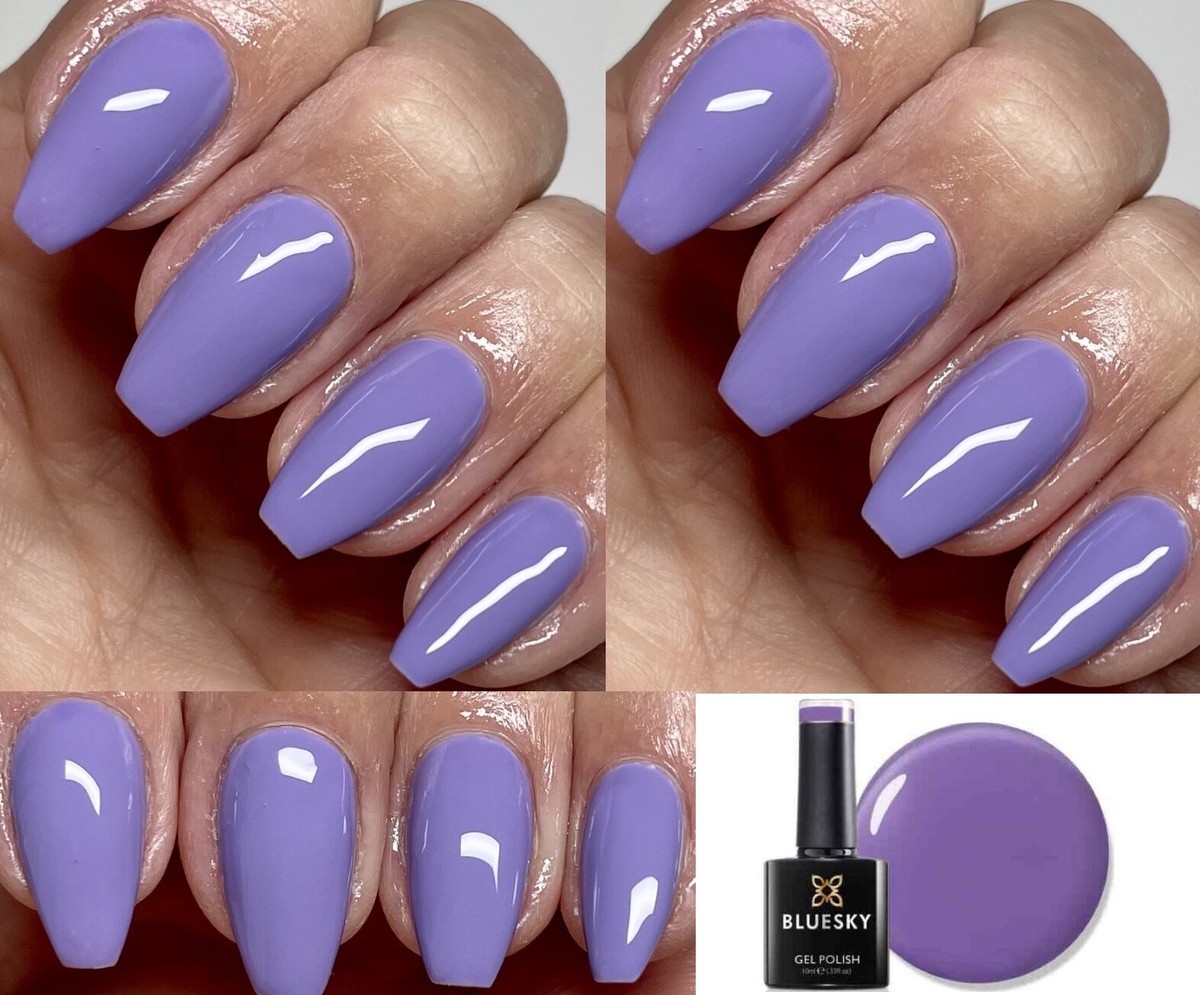 BLUESKY Gel Nagellack Set – 3 X 5 Ml In Lila-Tönen, Aushärtbar Unter UV/LED Lampe, 14 Tage Haltbar