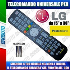 TELECOMANDO UNIVERSALE LG 15-30 CLICCA SUL TUO MODELLO; LO RICEVERAI GIA' PRONTO