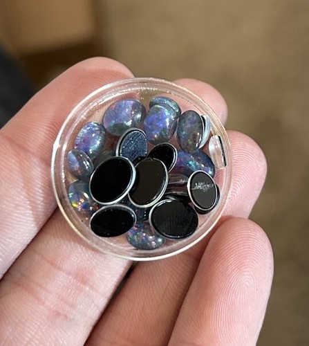Fantastic australian triplet opal cabochon multi fire gemstone 29pcs 20 CT - Picture 18 of 23