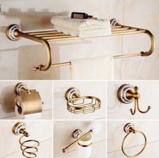 Antique Brass Bathroom Hardware Bathroom Accessory Set Towel Bar Kxz009