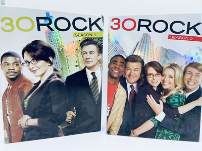 30 Rock: Season 1-2 DVD Set- Very Good Condition- Tina Fey, Alec