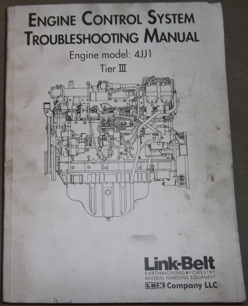 LINK BELT ISUZU 4JJ1 TIER III ENGINE ECS TROUBLESHOOTING SERVICE