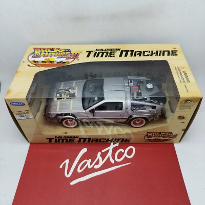新品WELLY 1/24 デロリアン バック・トゥ・ザ・フューチャー PART3 Welly Back to the Future Part 3 III Delorean Time Machine 1:24