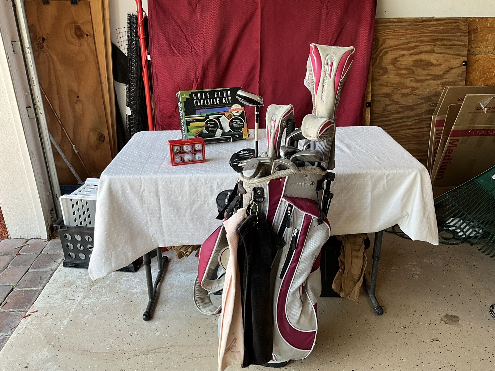 Woman’s used golf clubs set with bag + eBay