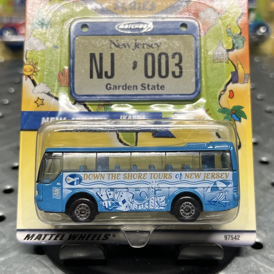 Matchbox Across America 50th Birthday New Jersey Ikarus Coach Bus Die Cast 1/160 - Image 2 of 4