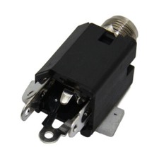 ACJS-MVS-3S Buchse Jack 6,35mm weiblich stereo mit Schalter gerade Löten AMPH