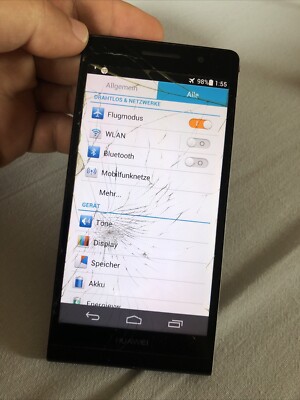 HUAWEI ASCENT P6 8GB BLACK SMARTPHONE P6-U06 Wlan Bluetooth Kamera