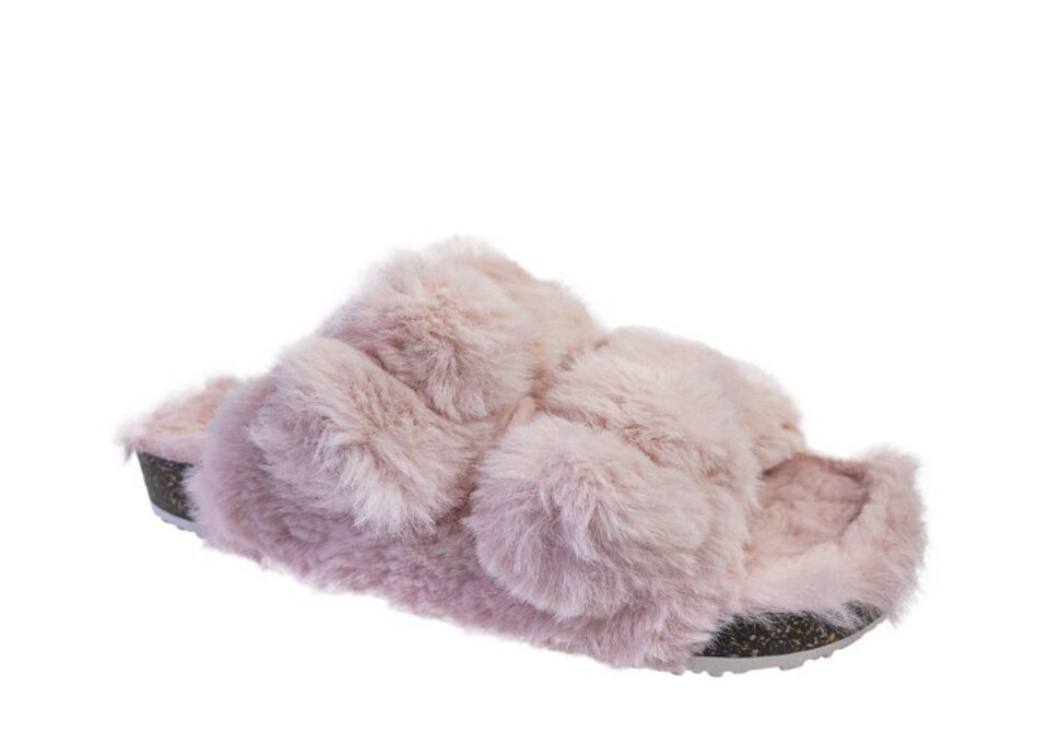 PANTOFOLA D’ORO Nuove pantofole Wonder Nation rosa in pelliccia sintetica per ragazze ~ taglia USA 13 1 ~ belle