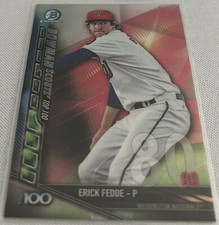 2017 Bowman Chrome Baseball Erick Fedde Washington Nationals Bowman Scouts BTP80