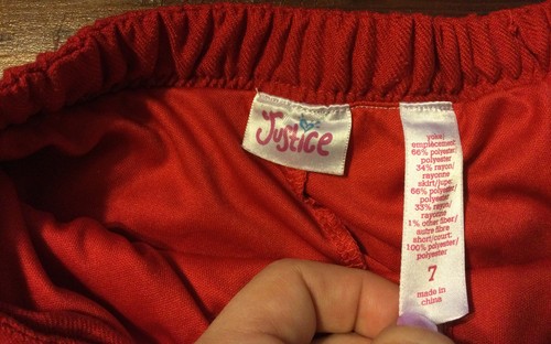 Pre-owned/Used ~ Red Plaid Kids Justice School Girl Skort/Shorts ~ Size 7 Youth! - Picture 5 of 6