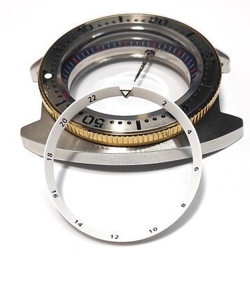 FOR SEIKO SKX SRPD WHITE GMT CHAPTER RING  MOD CUSTOM WATCHES 30.5 NEW