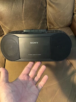 SONY Boombox CFD-S70 Portable CD Radio Cassette Tested, CD not working. READ - Image 1 of 4