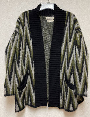 Geysir Mohair Wool Icelandic Sweater Cardigan Women s Sz L