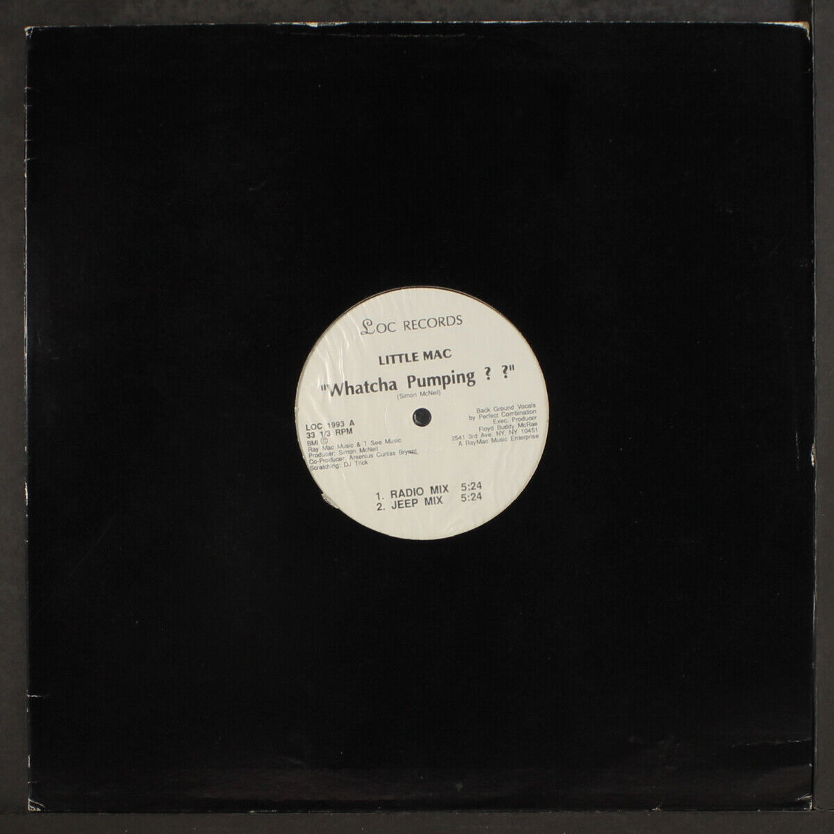 Lil Mac with DJ Trick: What Ya Pumpin: CD Single: Promo Lil Mac with DJ Trick: What Ya Pumpin: CD Single: Promo