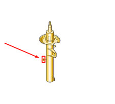 VW TAIGO CS Gasdruckstoßdämpfer vorn 2Q0413031EL NEU ORIGINAL