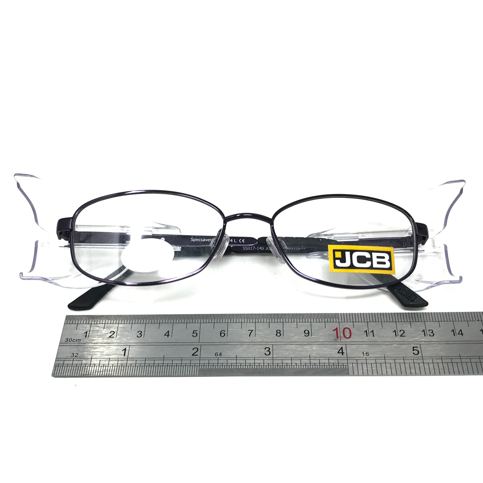 Specsavers JCB Keele Safety Glasses Frames Purple Shield Eyeglasses