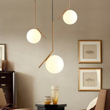Glass Pendant Light Kitchen Chandelier Lighting Room Ceiling Lights Bar LED Lamp
