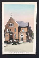 Postcard Biddeford, Maine St. Mary's Convent Home for Nuns  Printed in France