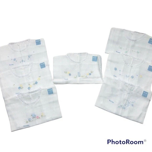New Wilbeth Embroidered Days of the Week Bibs
Opens in a new window or tab