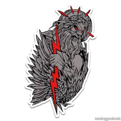 Zeus God, Vinyl Decal Sticker, Indoor Outdoor, 3 Sizes, #12622