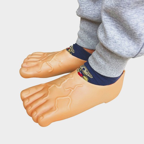 Large Bare Feet Big Slippers Giant Halloween Party Supplies Costume Toe Cosplay - Picture 5 of 12
