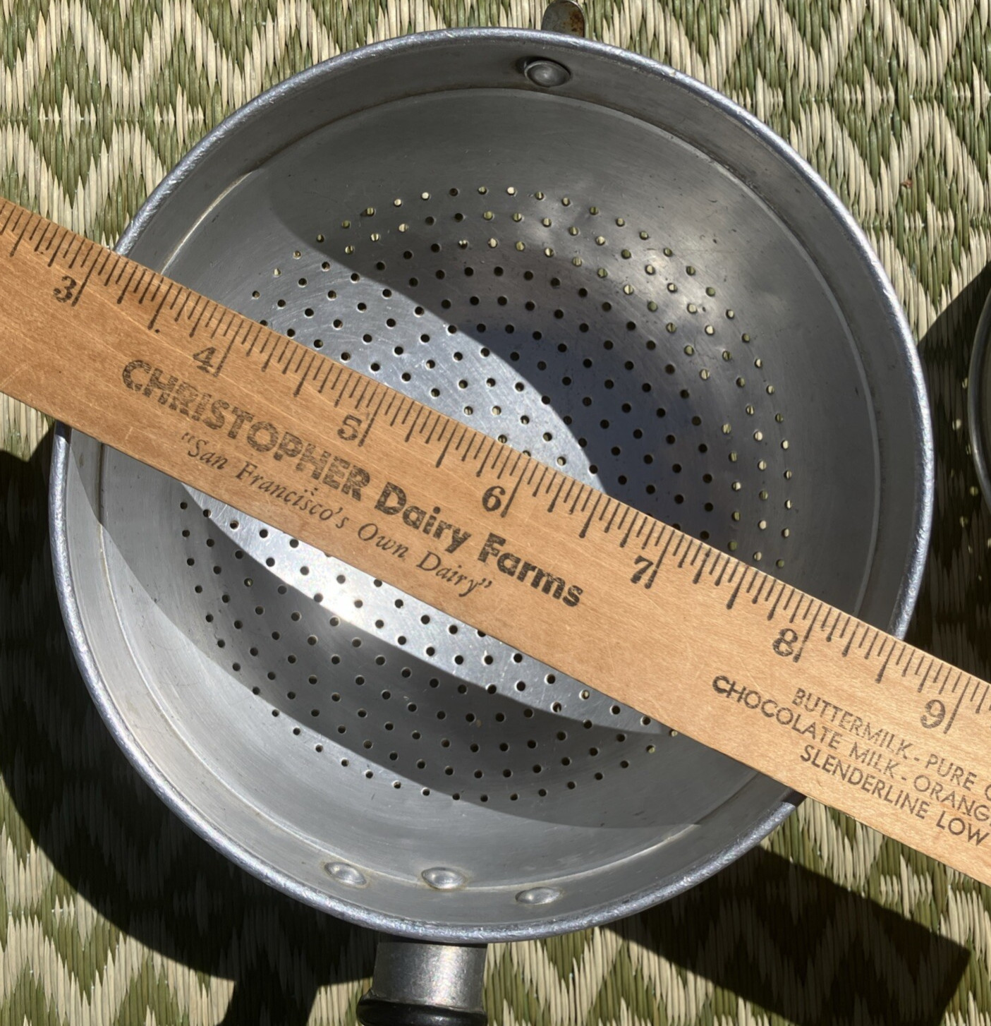 VTG B & M Benjamin Medwin Italian Aluminium Nesting Colander Strainer Set of 3