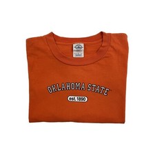 Vintage Oklahoma State T Shirt - USA Made - Delta Orange Cotton - Men's Size XL