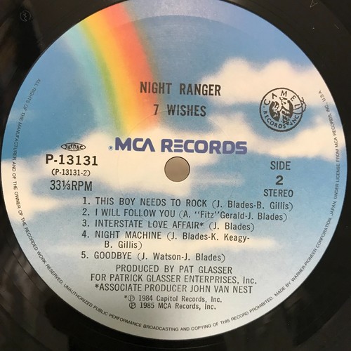 NIGHT RANGER / 7 WISHES JAPAN ISSUE LP W/OBI, INSERT, FLEXI - Picture 10 of 10