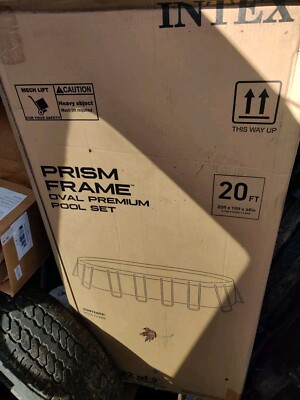 New Intex Swimming Pool Metal Prism Frame 20'x10'x48'' 