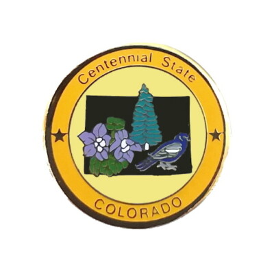 Colorado Pins State of Colorado Emblem Pin Travel Vacation Souvenir Pin ...