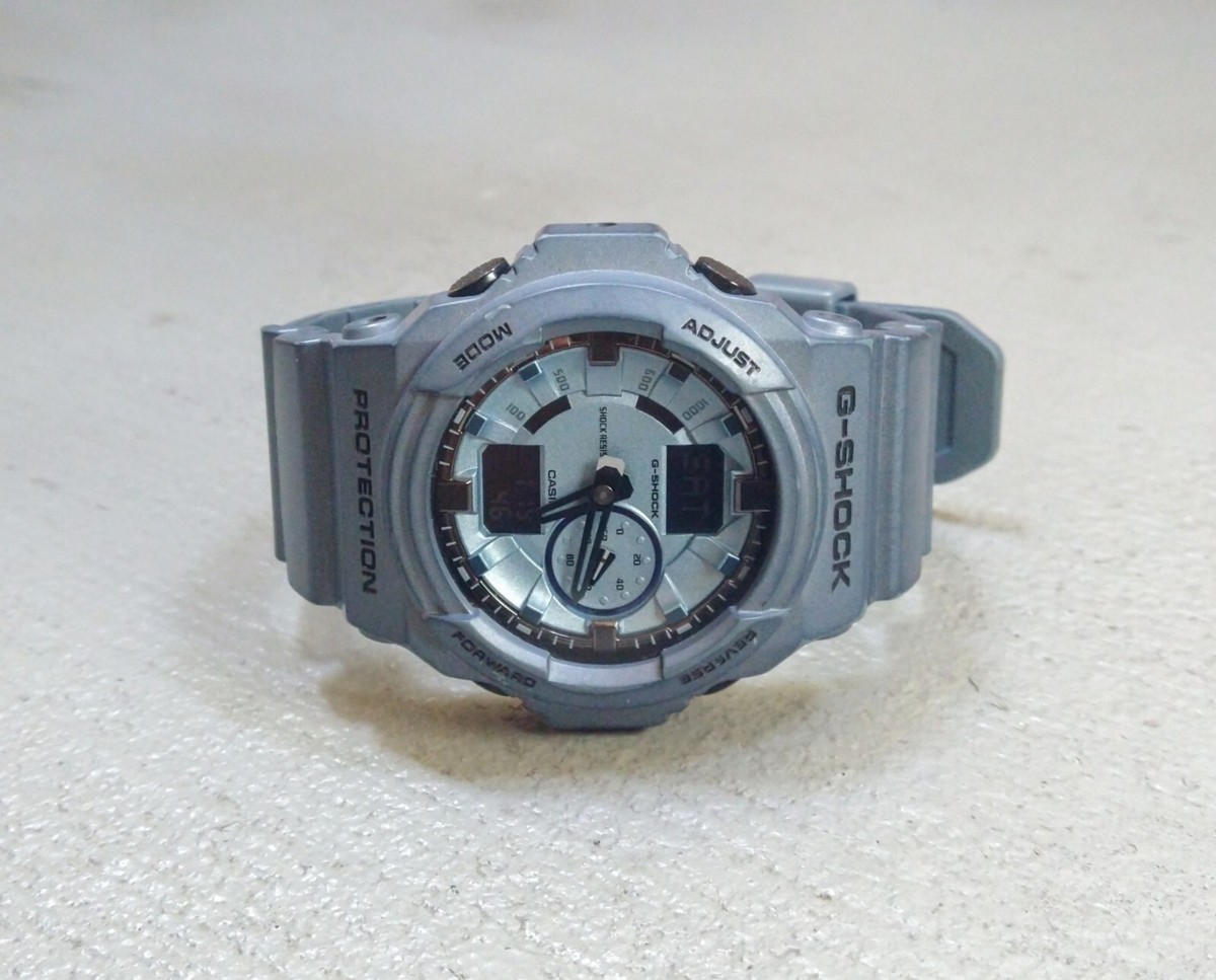 Casio G Shock GA-150A Wristwatch Metallic Blue Water Resist 200M