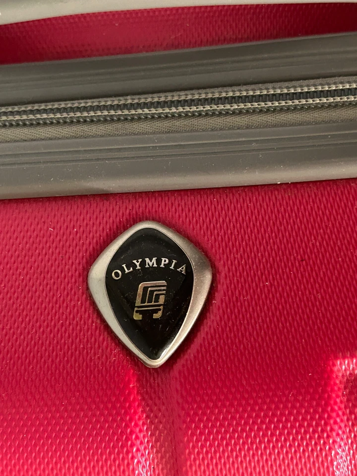 Equipaje de mano Olympia rosa intenso 18""| Maleta rígida rodante en V limpio Foto 2 de 4