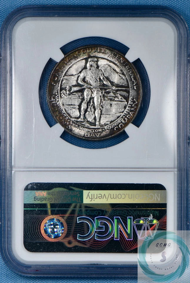 1925 Fort Vancouver Commemorative Half Dollar NGC MS 65 - Attractive Gem!!! - Image 2 of 4