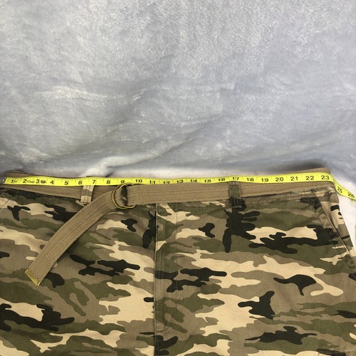 NWT True Nation 100% Cotton Cargo Shorts Men's Size 48 Green Camo Outdoor Shorts - Picture 7 of 14