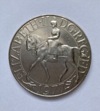 Commemorative crown coin minted for Queen Elizabeth II Silver Jubilee 1952-1977