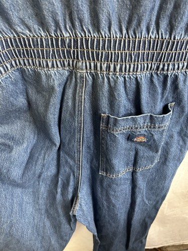 Dickies Denim Coverall - Houston Zip Jumpsuit - Size Large Blue Women’s NWT - Picture 8 of 10