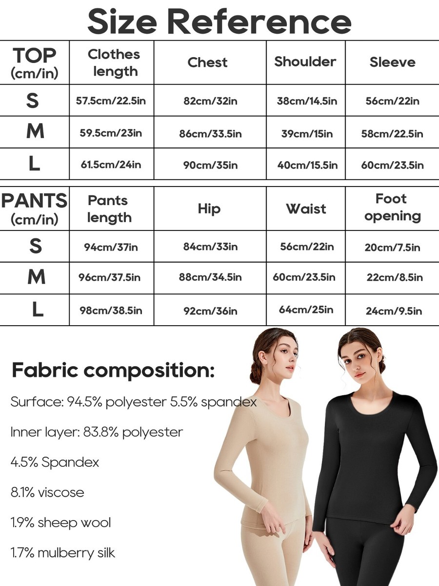 Biancheria Termica Muezna Donna - Set Micropile, Calda, Per Sci E Sport