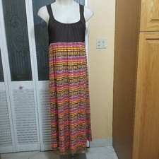 NYPNOTIK LADIES BEAUTIFUL MULTICOLOR MAXI DRESS - SIZE 1X