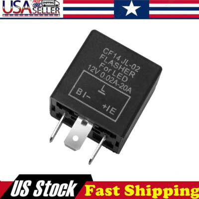 3 Pin CF14 JL-02 EP35 Car Flasher Relay Fix LED Light Turn Signal Hyper Flash